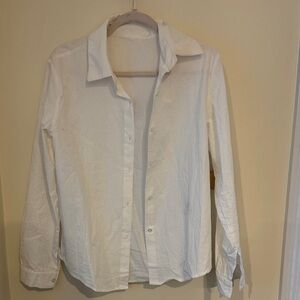 Classic White Women’s Shirt – 100% Cotton